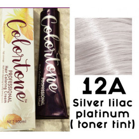 12A Silver lilac platinum (toning tint) Colortone professional  100ml +100ml 20 vol developer