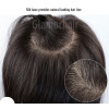 12x14cm (35-40cm long) Crown topper. Full silk base,100% Virgin Indian remy human hair