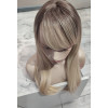 Long fringe rooted ombre blonde wig by Emmor-synthetic hair (LC5227-1)