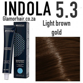 5.3 Light brown gold Indola Professional 60ml +60ml 20vol developer