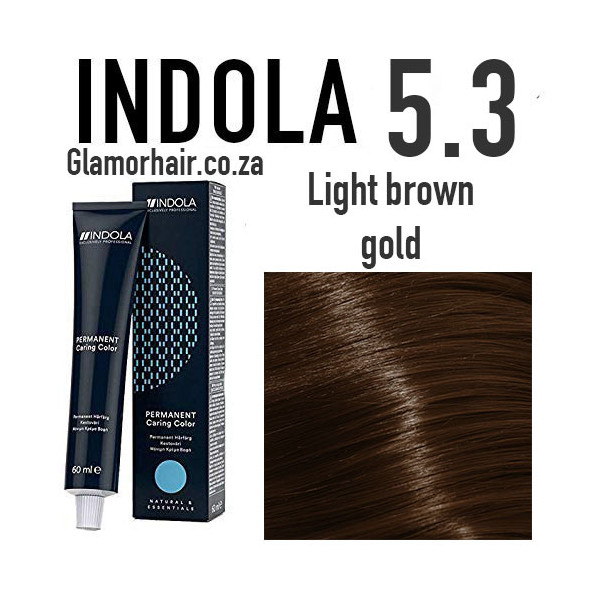 5.3 Light brown gold Indola Professional 60ml +60ml 20vol developer