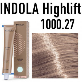 1000.27 Blonde Pearl Violet Indola Professional Blonde expert High lift  60ml +60ml 20vol developer
