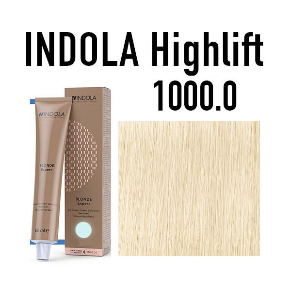 1000.0 lightest blonde Indola Professional Blonde expert High lift  60ml +60ml 20vol developer
