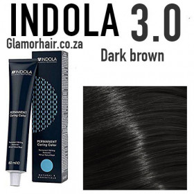 3.0 Darkest brown natural Indola Professional 60ml +60ml 20vol developer