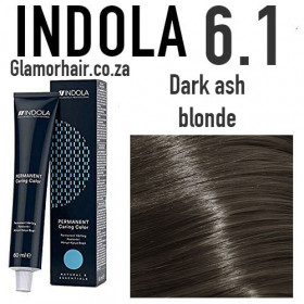6.1 Ash dark blonde/chestnut brown natural Indola Professional 60ml +60ml 20vol developer