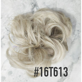 *16T/613 Pearl Medium blonde mix scrunchie by Proextend - Synthetic