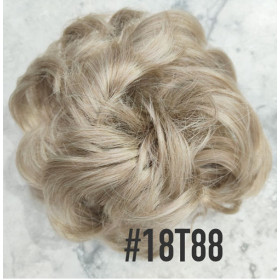 *18T-88 Ash platinum beige blonde mix scrunchie by Proextend - Synthetic