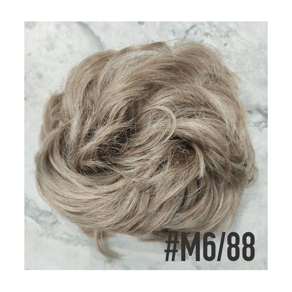 *M6/88 Latte blonde mix scrunchies by Proextend - Synthetic