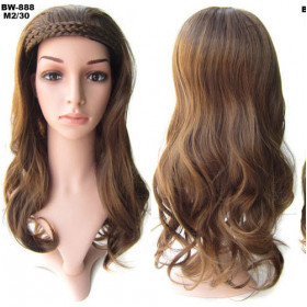 Color M2-30 Alice band h lf head wig- Synthetic hair