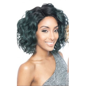 SALE BS120 Color 1B Natural black Synthetic lace front wig by Brown sugar