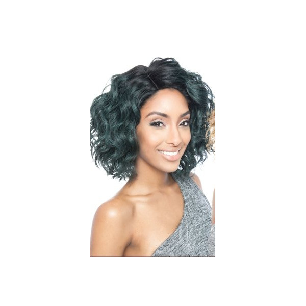 SALE BS120 Color 1B Natural black Synthetic lace front wig by Brown sugar