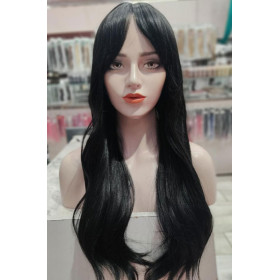 Black long fringe wig by Emmor-synthetic hair (lc344-1)