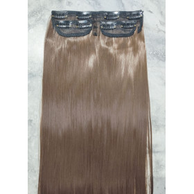 *9 Beige dark blonde 60cm St aight S  thetic 3pc XXL clip in hair extensions