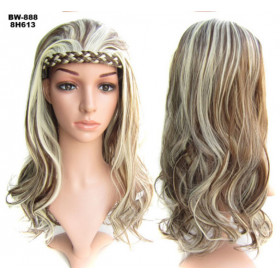 Color 8h613 Alice band half head wig- Synthetic hair