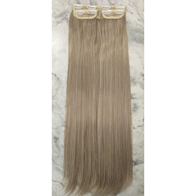 *M18B-60 Extra Ash platinum blonde  mix 60cm Straight Synthetic 3pc XXL clip in hair extensions