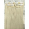 *88 Ash b ige b ond  60cm  trai t Syn hetic 3pc XL clip in hair extensions