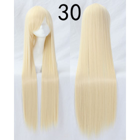 Lightest blonde long fringe straight cosplay wig (099-30)