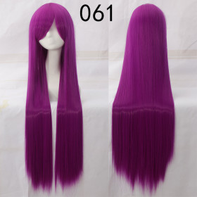 Magenta long fringe straight cosplay wig (099-61)