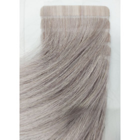 50cm *11.11 light grey Tape in 10pc Indian remy human hair by velvet hair