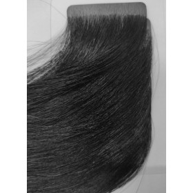 50cm *1 Jet black Tape in 10pc Indian remy human hair by velvet hair