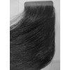 40cm *1 Jet black Tape in 10pc Indian remy human hair by velvet hair