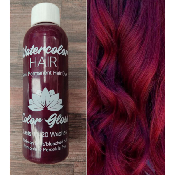 Violet red Watercolor hair semi permanent dye 100ml
