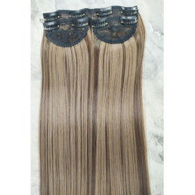 *H6K-18B 60cm Straight Synthe ic 3pc XXL clip in hair extensions