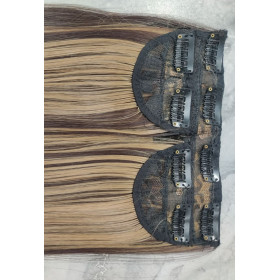 *H4-27 60cm Straight Synthetic 3pc XXL  lip in hair extensions