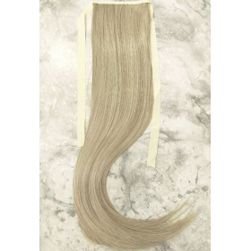 *M18B-613 Mix light ash blonde, tie on straight ponytail 55cm by ProExtend