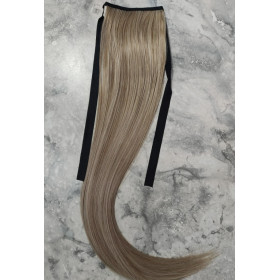 *M6-88 Ash mix blonde color tie on straight ponytail 55cm by ProExtend