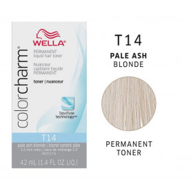 Wella T14 ColorCharm® Pale  Ash  Blonde Toner +100ml 20 vol developer