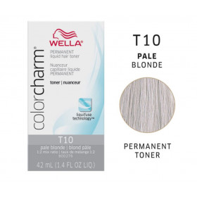Wella T10 ColorCharm® Pale Blonde Toner +100ml 20 vol developer