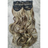 *H18B613 60cm wavy Synthetic 3pc XXL clip in hair extensions