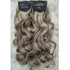 *H8A88 60cm wavy Synthetic 3pc XXL clip in hair extensions