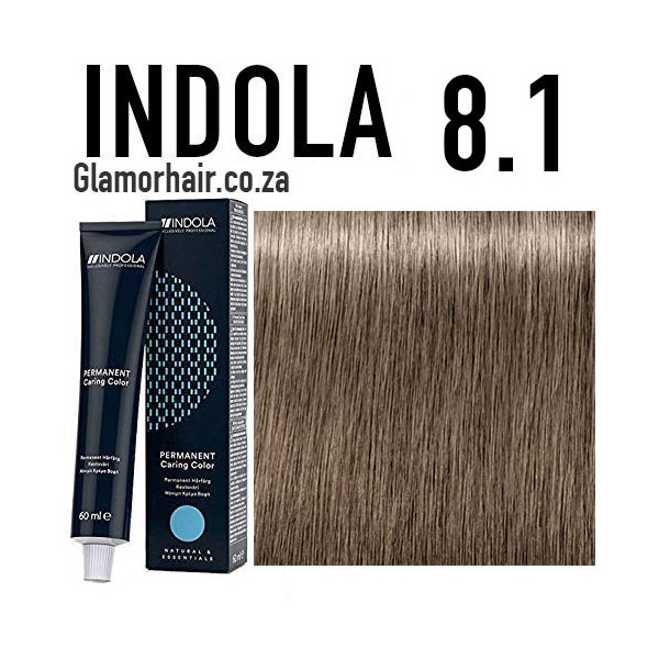 8.1 Light blonde ash Indola Professional 60ml +60ml 20vol developer