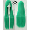 Lime green long fringe straight cosplay wig (033)