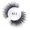 S11 natural 3d transparent root  High quality hand made strip lashes 1pair