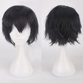 Short cosplay wig- black (K049-4)