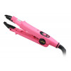 Loof hair extensions iron, short tip, pink. Adjustable temperature