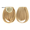Color M27-613 golden blonde mix- Blunt cut synthetic clip on fringe by ProExtend