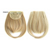 Color F18-613 highlighted natural blonde mix- Blunt cut synthetic clip on fringe by ProExtend