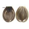 Color F10-22 highlighted light brown mix- Blunt cut synthetic clip on fringe by ProExtend