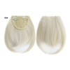 Color 60 white blonde - Blunt cut synthetic clip on fringe by ProExtend