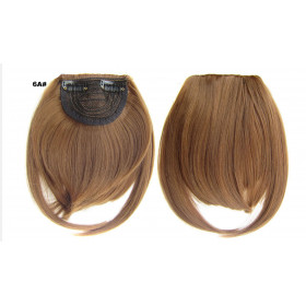Color 6A golden brown- Blunt cut synthetic clip on fringe by ProExtend