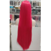 Scarlet red long fringe straight cosplay wig (113B)