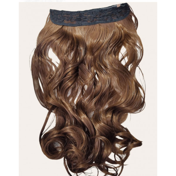 *12 Wavy Easy flip XXL Synthetic halo hair extensions 60cm