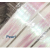 Tie on hair tinsel - pearl color-100 strand