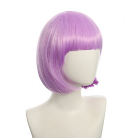 Bob cut cosplay wig with basic cap-lilac K051-21