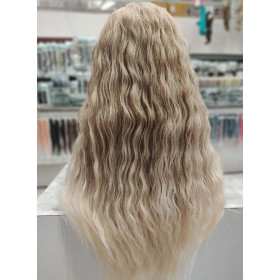 Wavy blonde mix mid parting Emmor wig Synthetic hair (LC355-5)