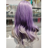 Ombre violet silver mix mid parting wig by Emmor-synthetic hair (MQF8014)